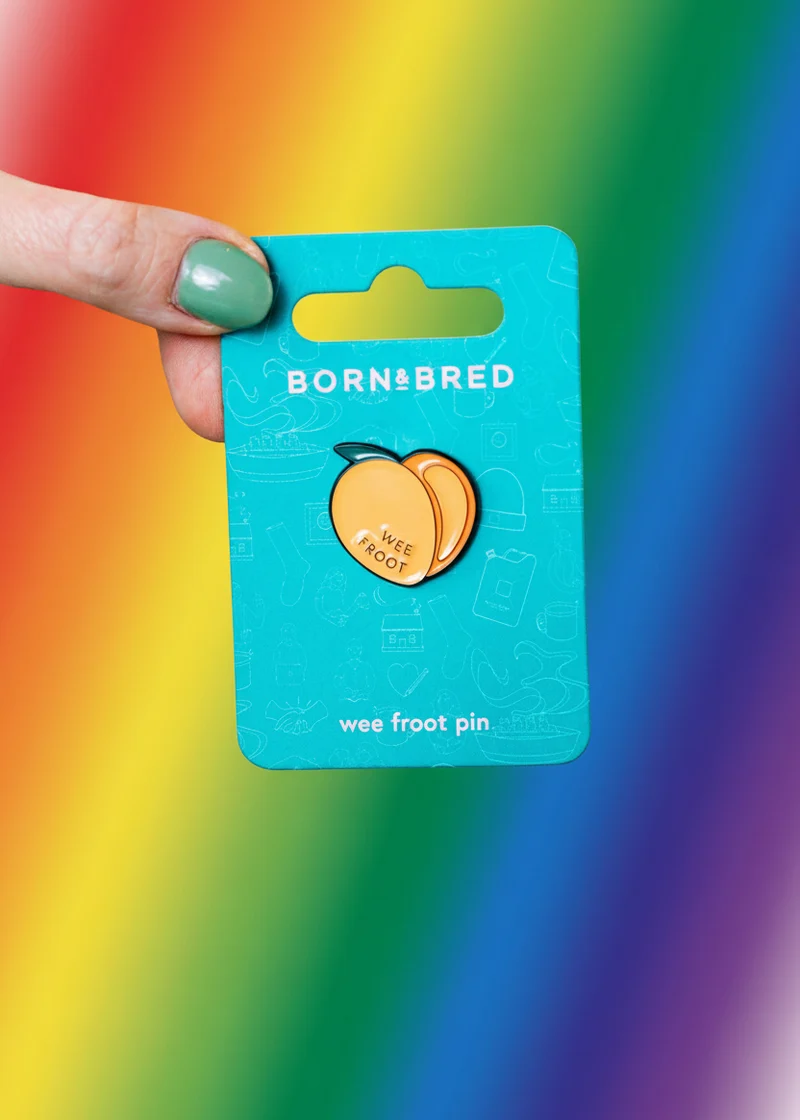 Wee Froot Peach Pin | Born and Bred