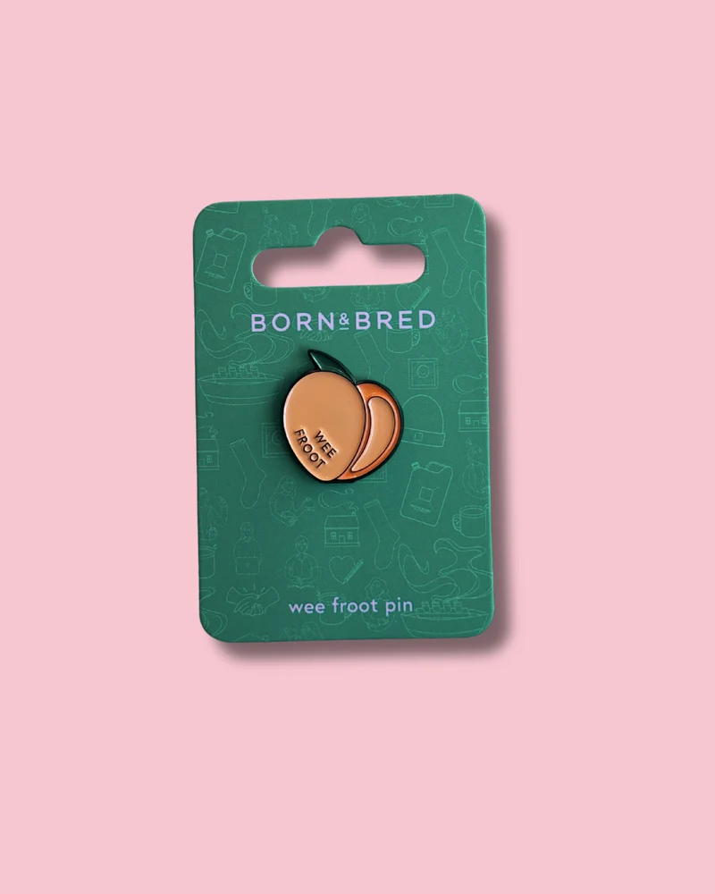 Wee Froot Peach Pin | Born and Bred