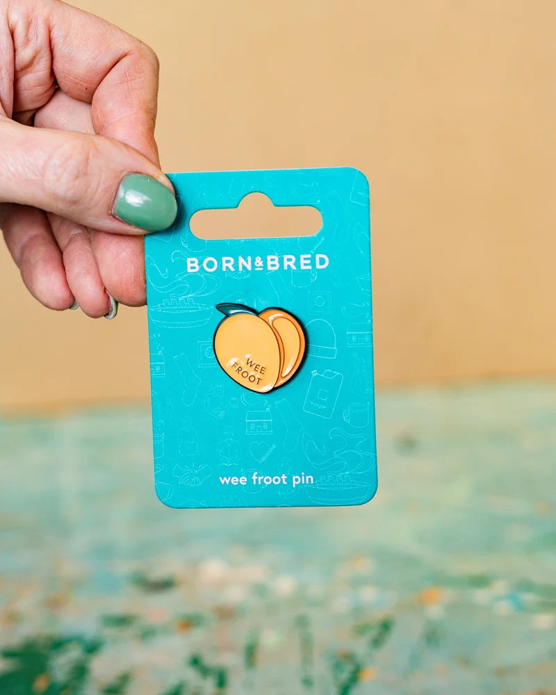 Wee Froot Peach Pin | Born and Bred
