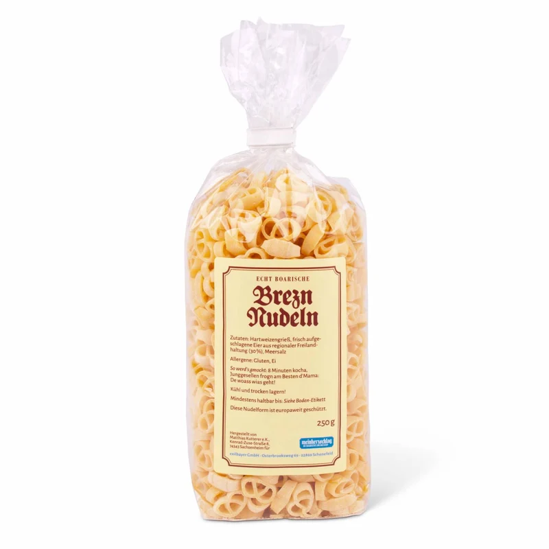 Echt boarische Brezn-Nudeln