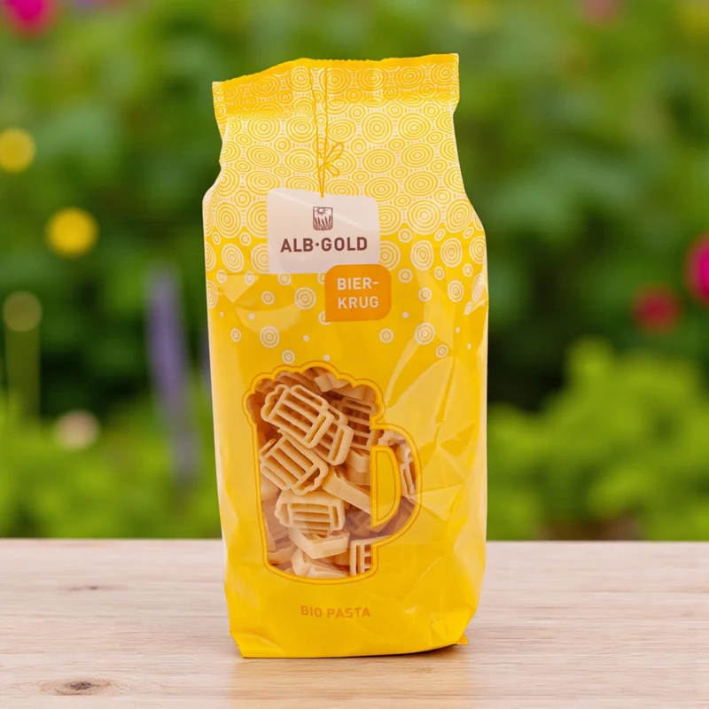Bierkrug-Nudeln