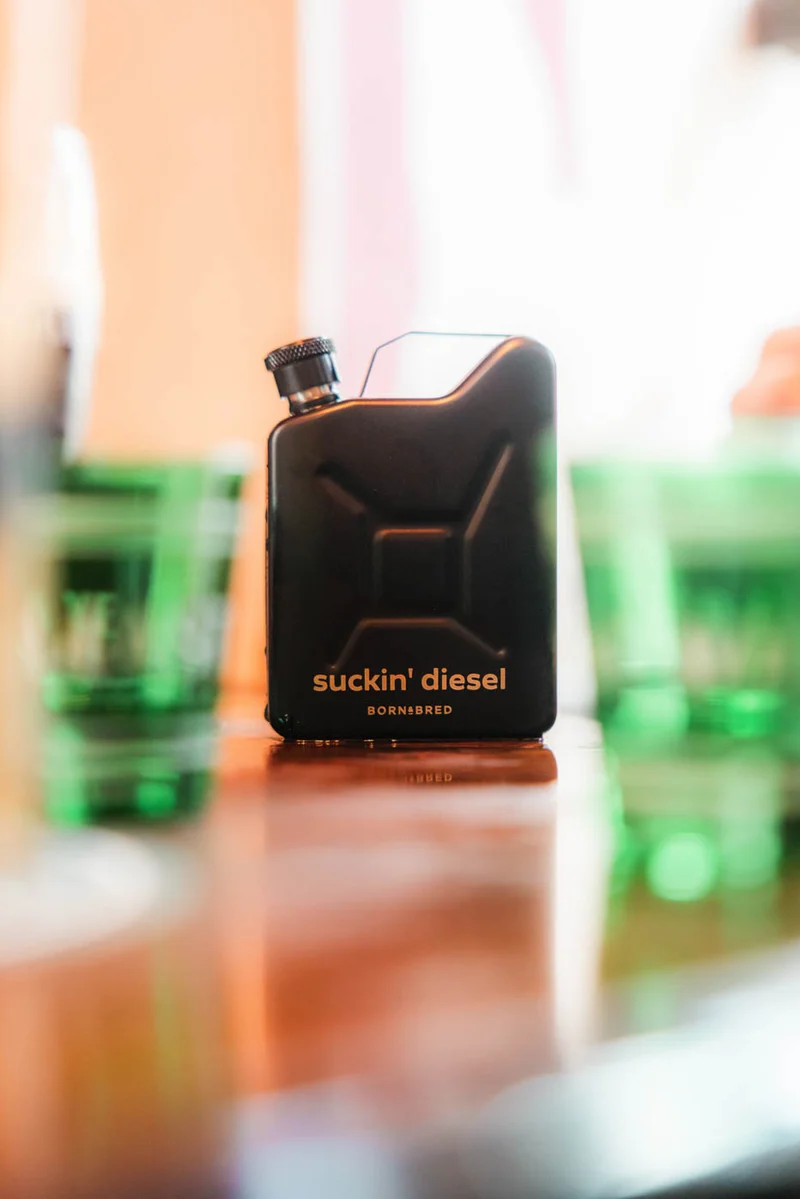 'Suckin' Diesel' Jerry Can Hip Flask | Born & Bred