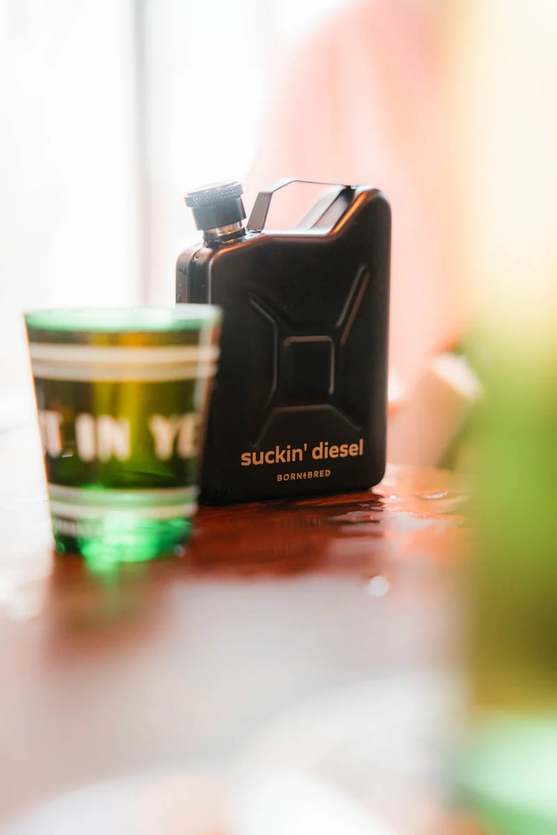 'Suckin' Diesel' Jerry Can Hip Flask | Born & Bred