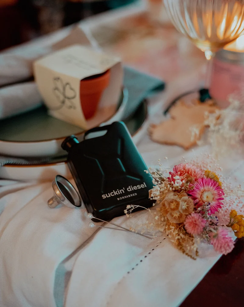 'Suckin' Diesel' Jerry Can Hip Flask | Born & Bred