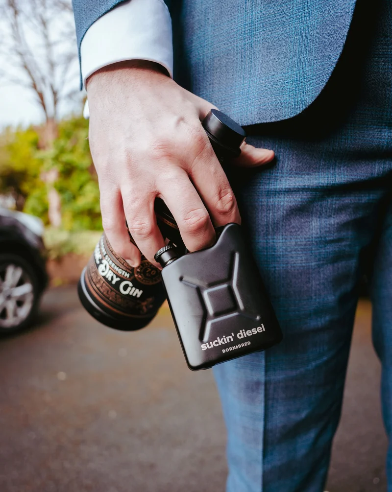 'Suckin' Diesel' Jerry Can Hip Flask | Born & Bred