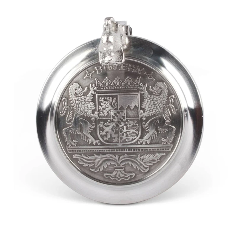 Weißbierglas Zinndeckel