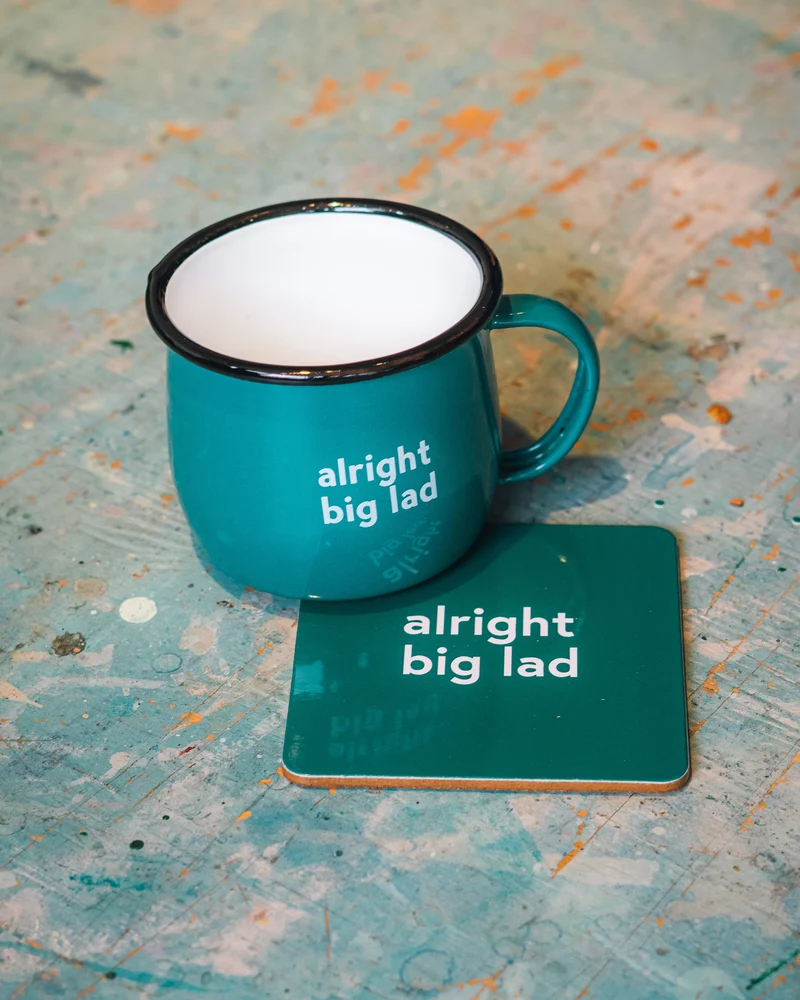 Alright Big Lad Mug & Coaster Set | Born & Bred