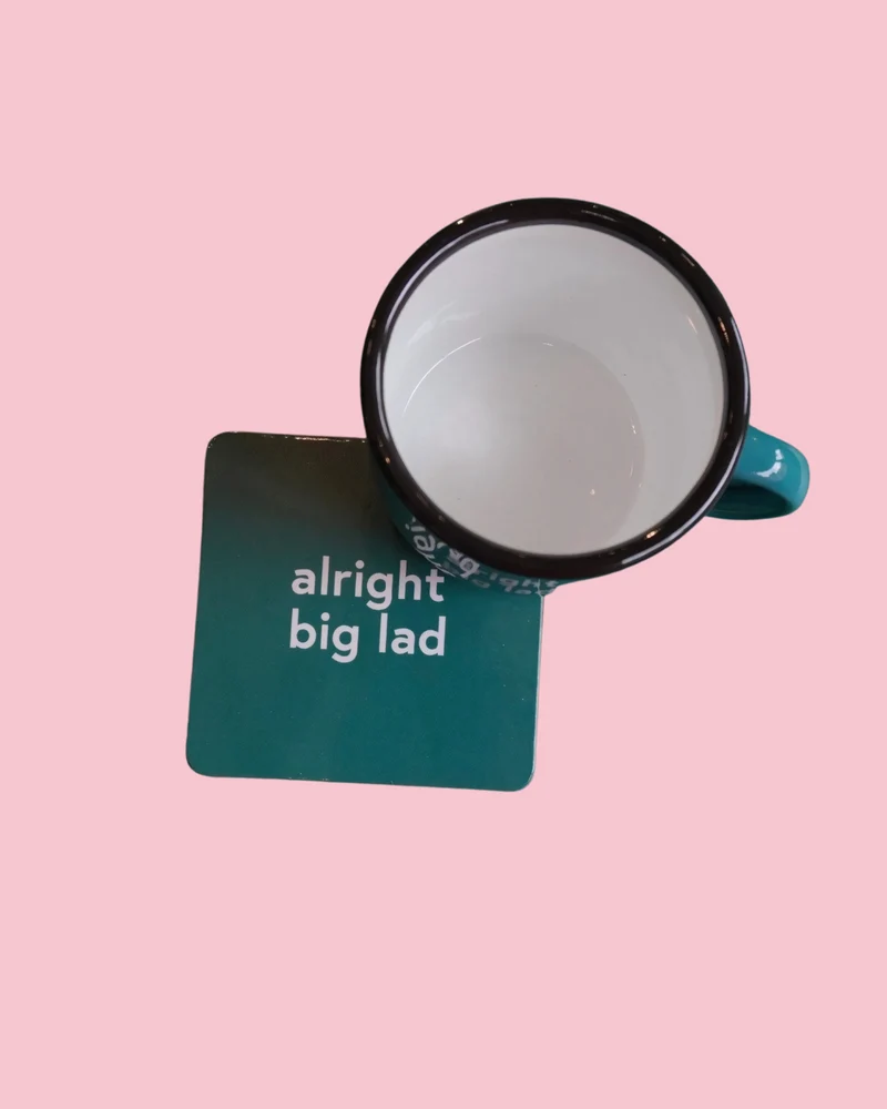 Alright Big Lad Mug & Coaster Set | Born & Bred