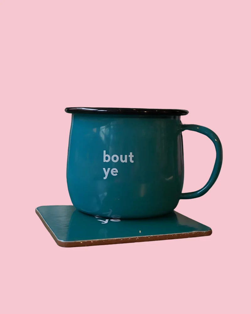 Bout Ye Green Mug & Coaster Set | Born & Bred