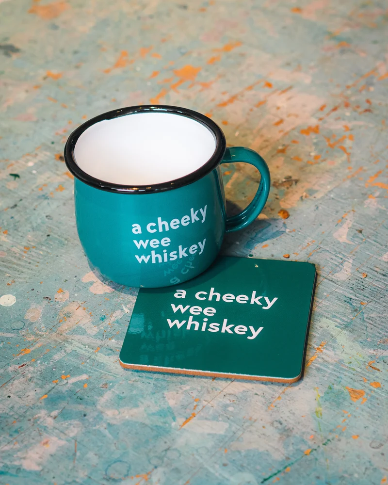 A Cheeky Wee Whiskey Mug & Coaster Set | Born & Bred