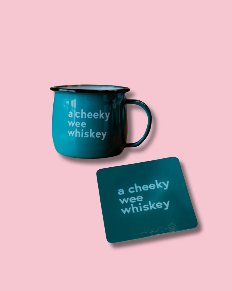 A Cheeky Wee Whiskey Mug & Coaster Set | Born & Bred