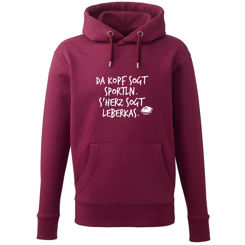 Hoodie "s'Herz sogt Leberkas"