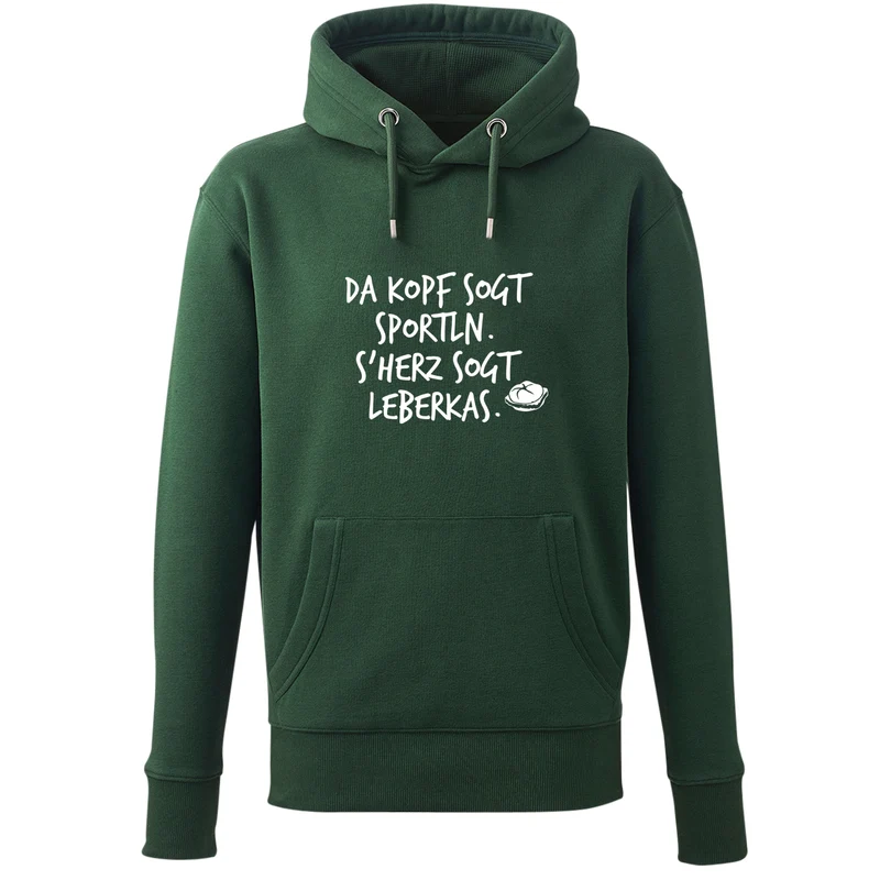 Hoodie "s'Herz sogt Leberkas"