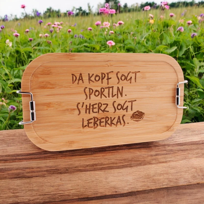 Brotzeitbox "s'Herz sogt Leberkas"