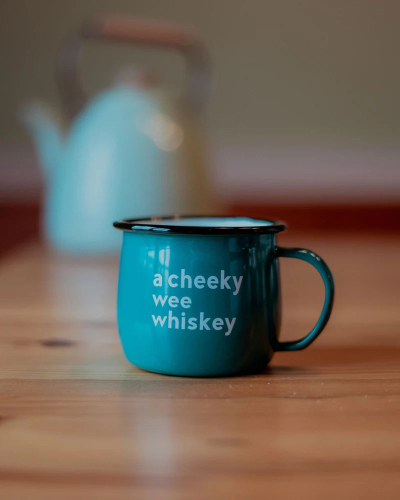 A Cheeky Wee Whiskey Enamel Mug | Born & Bred