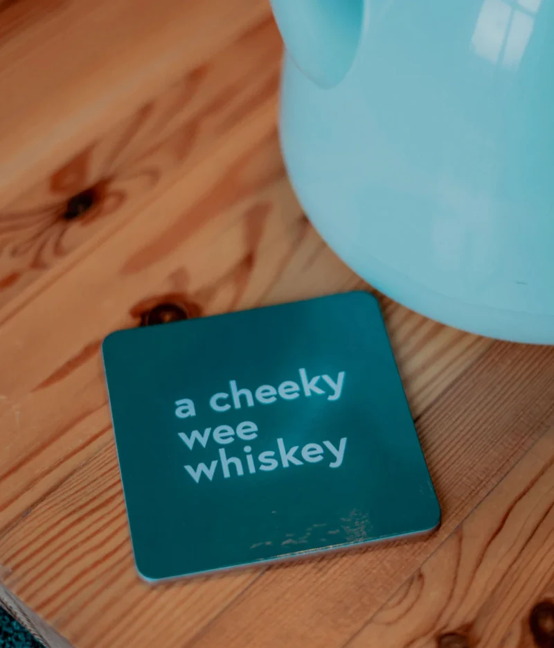 A Cheeky Wee Whiskey Coaster | Born & Bred