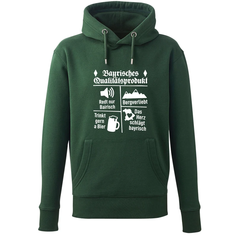 Hoodie "Bayrisches Qualitätsprodukt"
