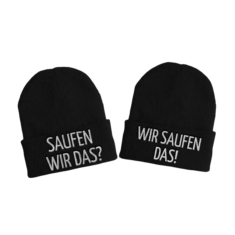 Beanie 2er Set "Saufen"