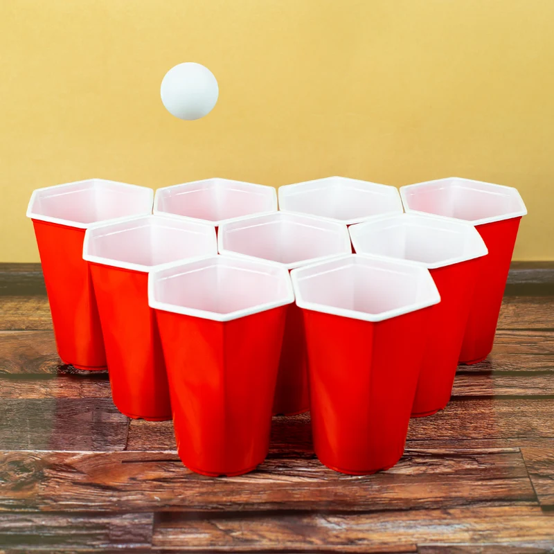 Trinkspiel Hexagon Beer Pong | Partyspiel Bierpong