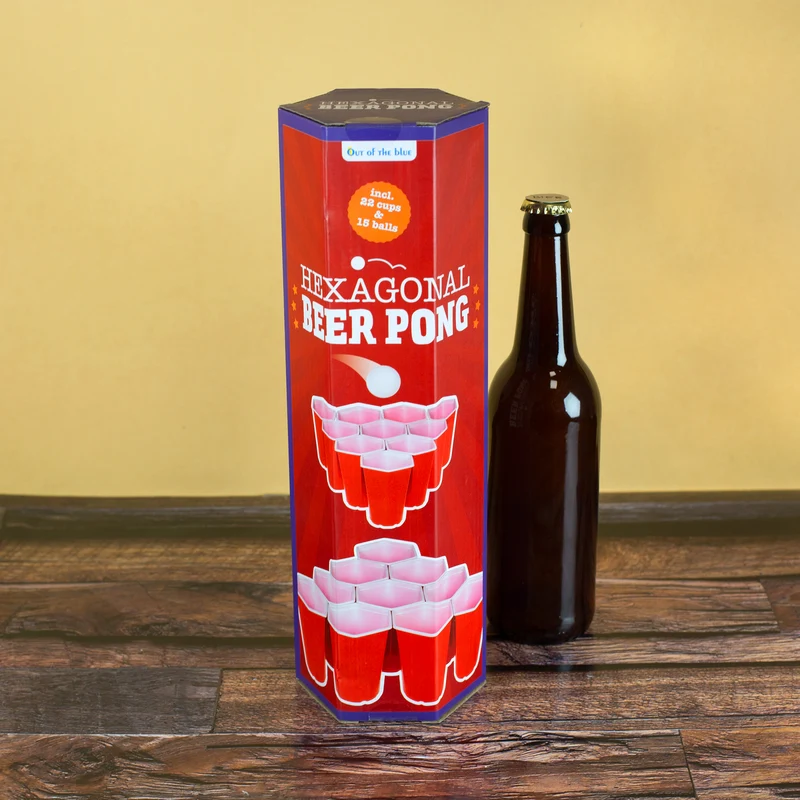 Trinkspiel Hexagon Beer Pong | Partyspiel Bierpong