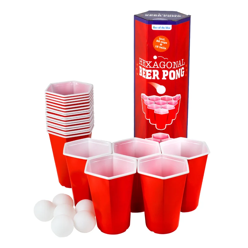 Trinkspiel Hexagon Beer Pong | Partyspiel Bierpong