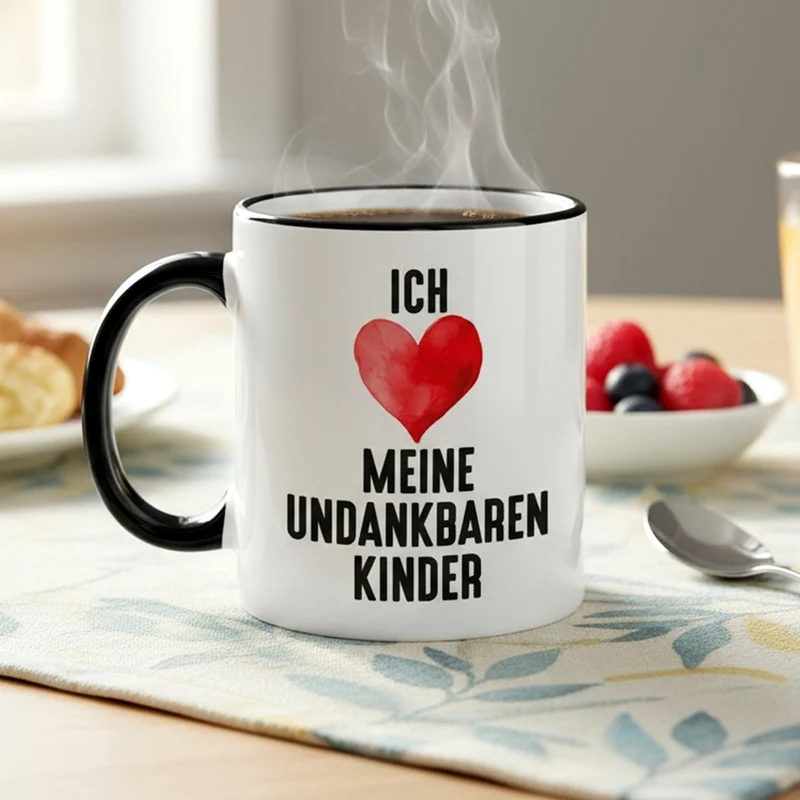 Lustige Tasse 'Ich liebe meine undankbaren Kinder' | Geschenk für Eltern zum Muttertag & Vatertag