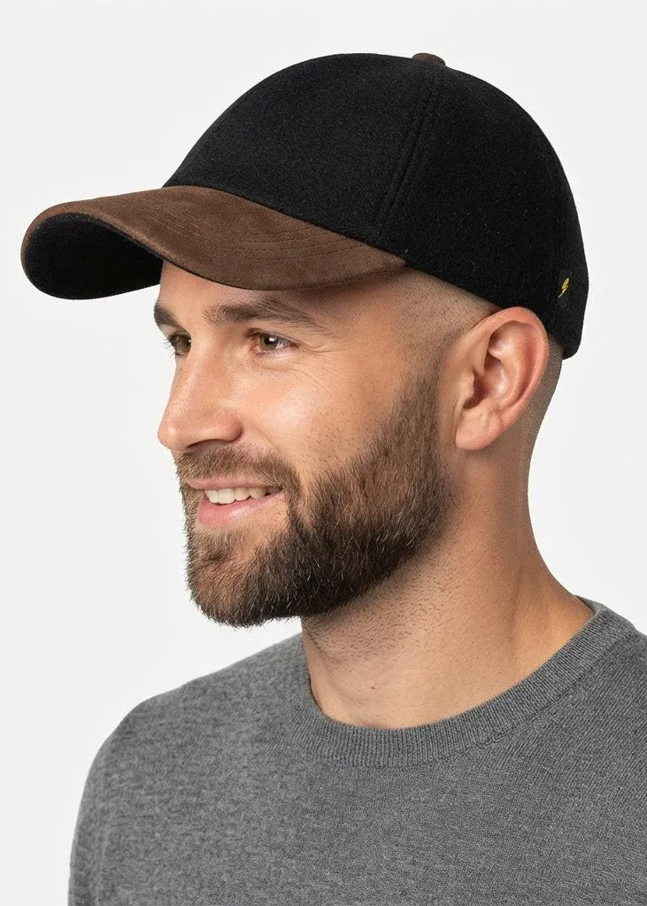 Donegal Tweed Baseball Cap Black | Premium Irish Heritage Cap