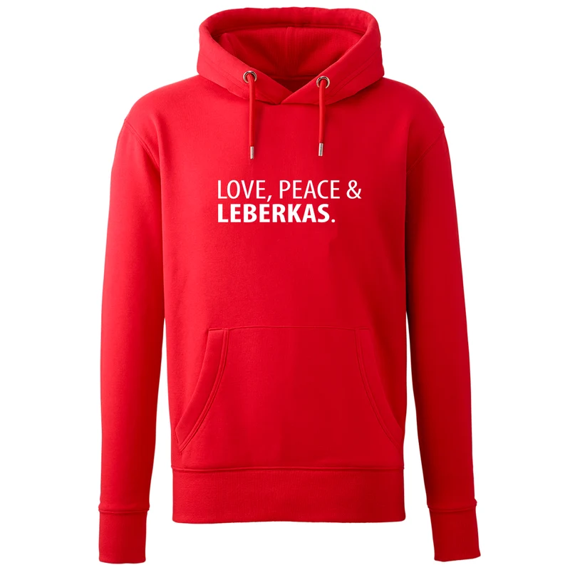 Hoodie "Love, Peace & Leberkas"