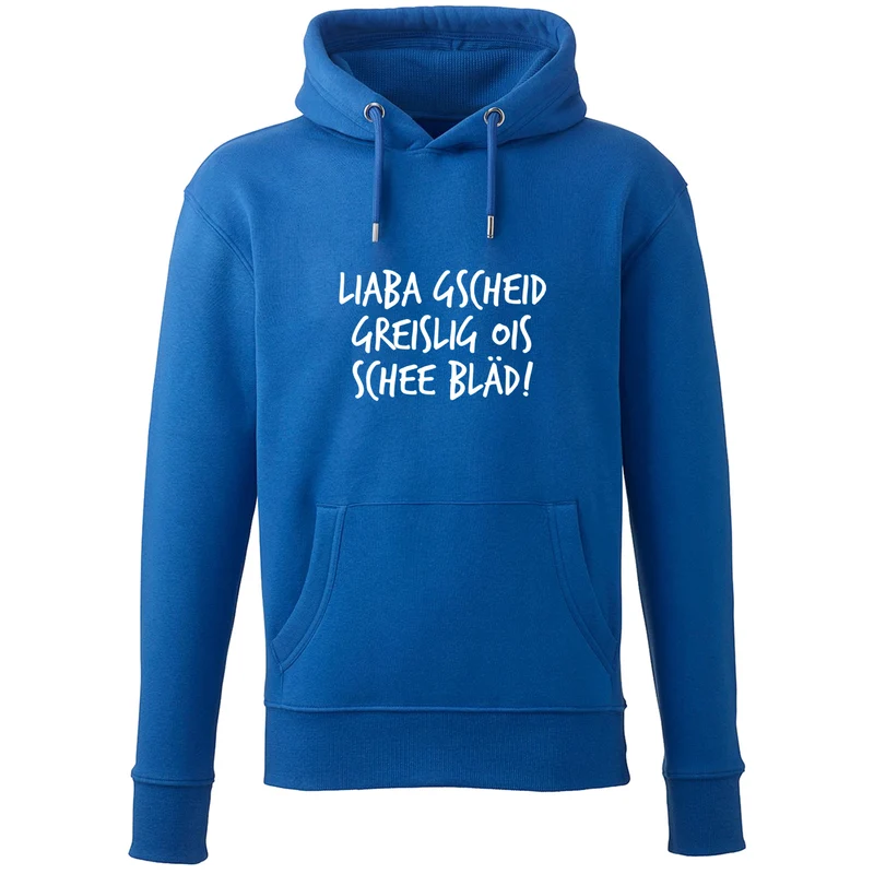 Hoodie "Gscheid greislig"