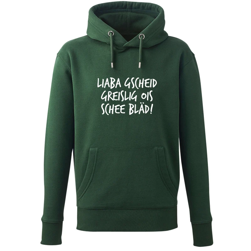 Hoodie "Gscheid greislig"