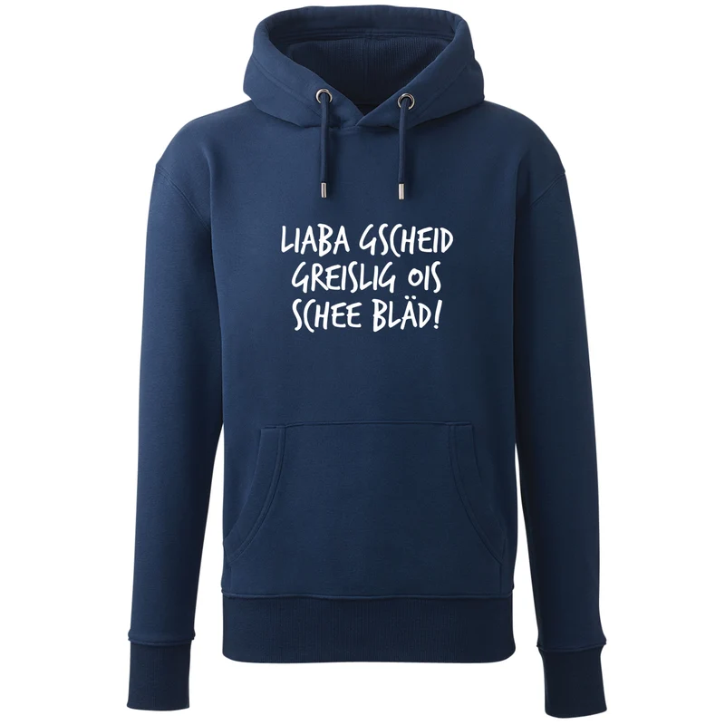 Hoodie "Gscheid greislig"