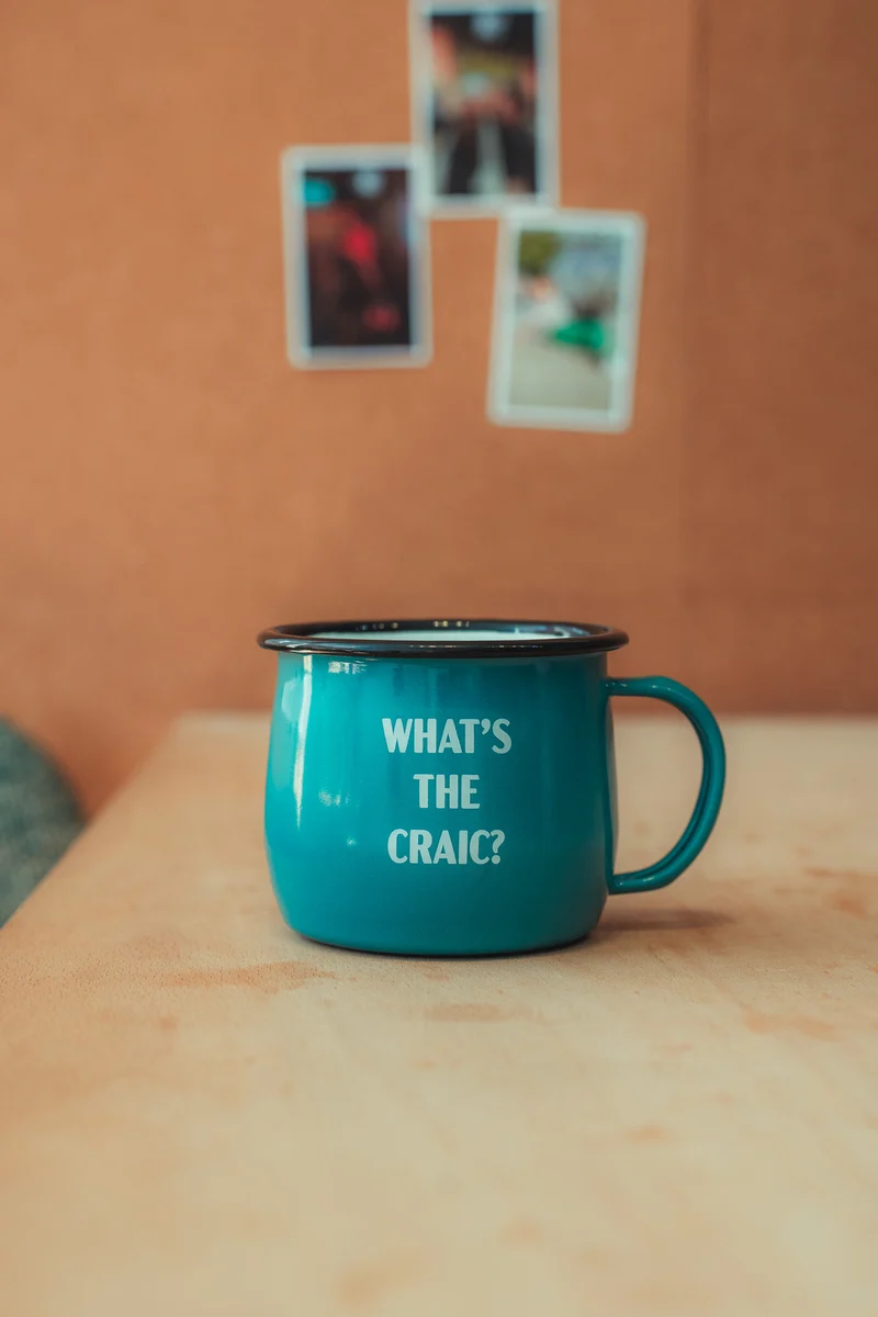 What's The Craic Enamel Mug | Born & Bred