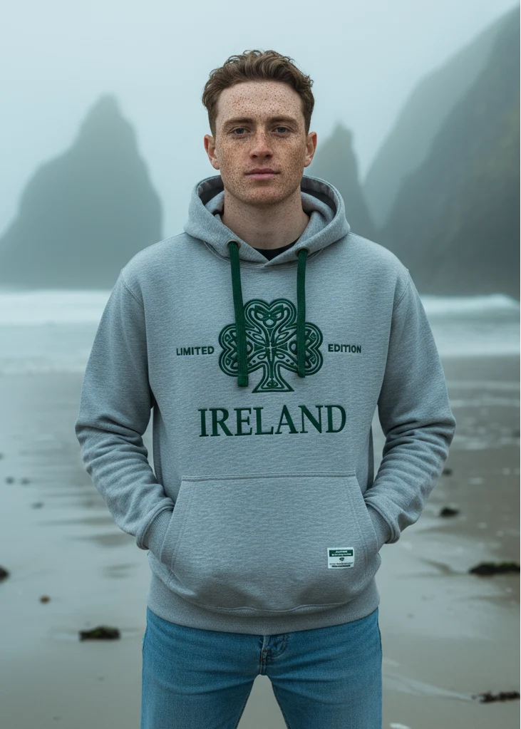 Unisex Ireland Shamrock Hoodie
