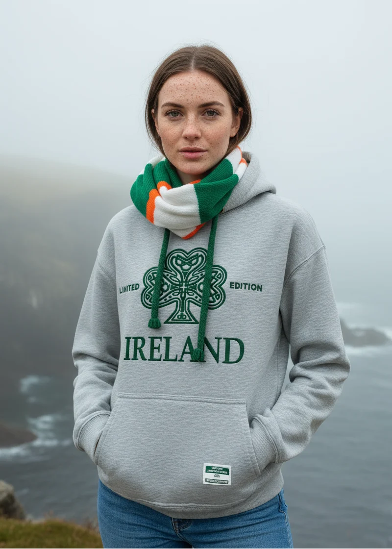 Unisex Ireland Shamrock Hoodie