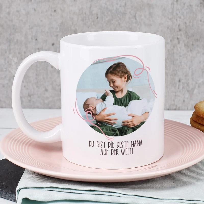 Personalisierte Fototasse für Mama zum Muttertag | Alles Liebe Mama