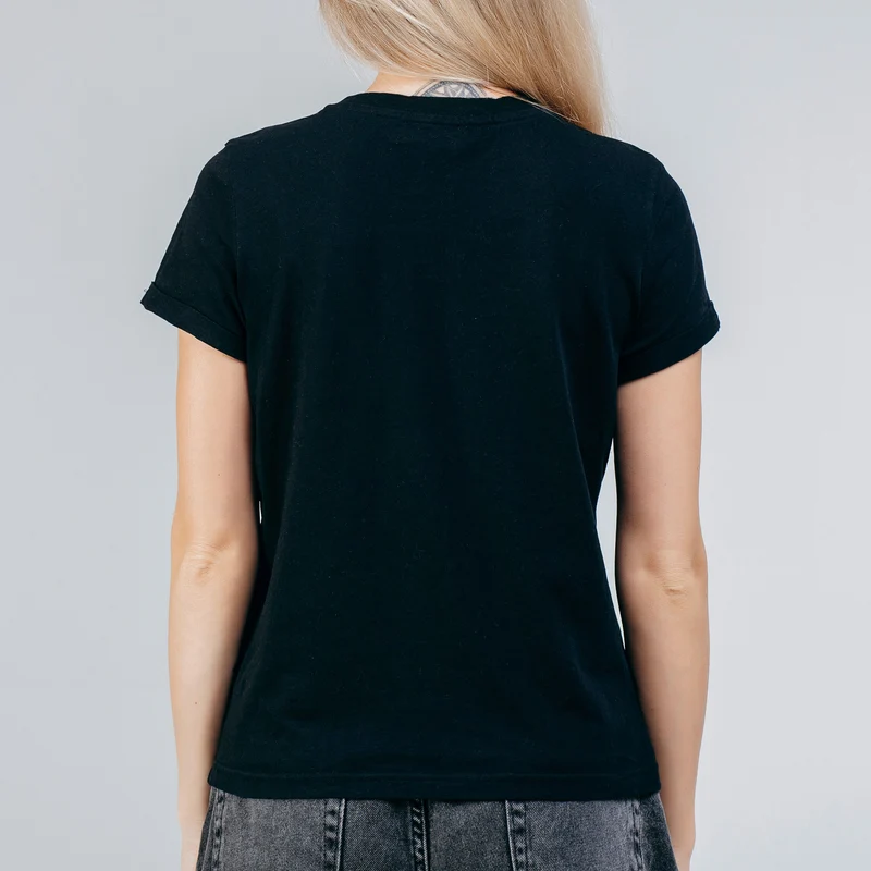 Personalisiertes Damen T-Shirt mit Fotocollage für Mama, Oma, Freundin & mehr | Schwarz | Muttertagsgeschenk