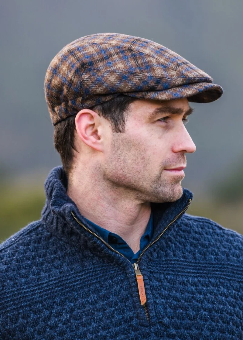 Mucros Kerry Cap | Brown Check