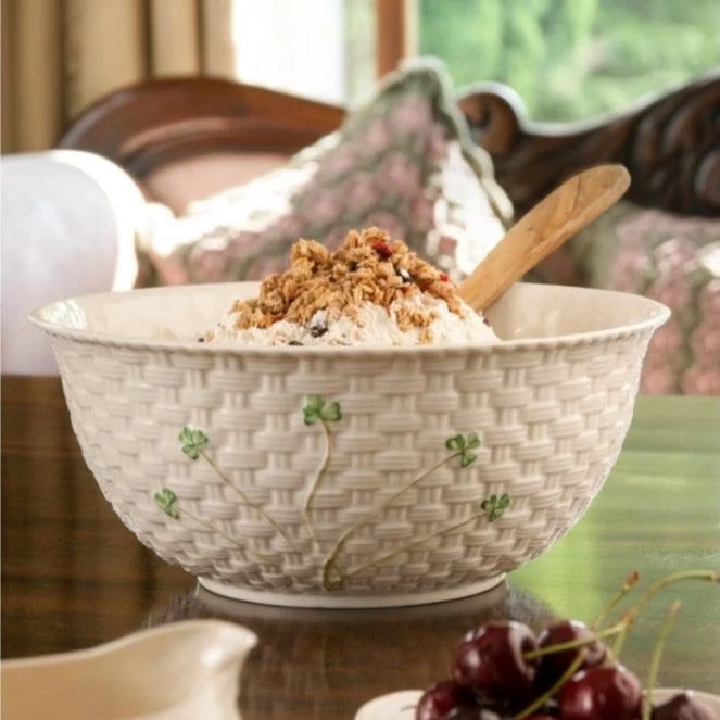 Belleek Classic Shamrock Mixing Bowl