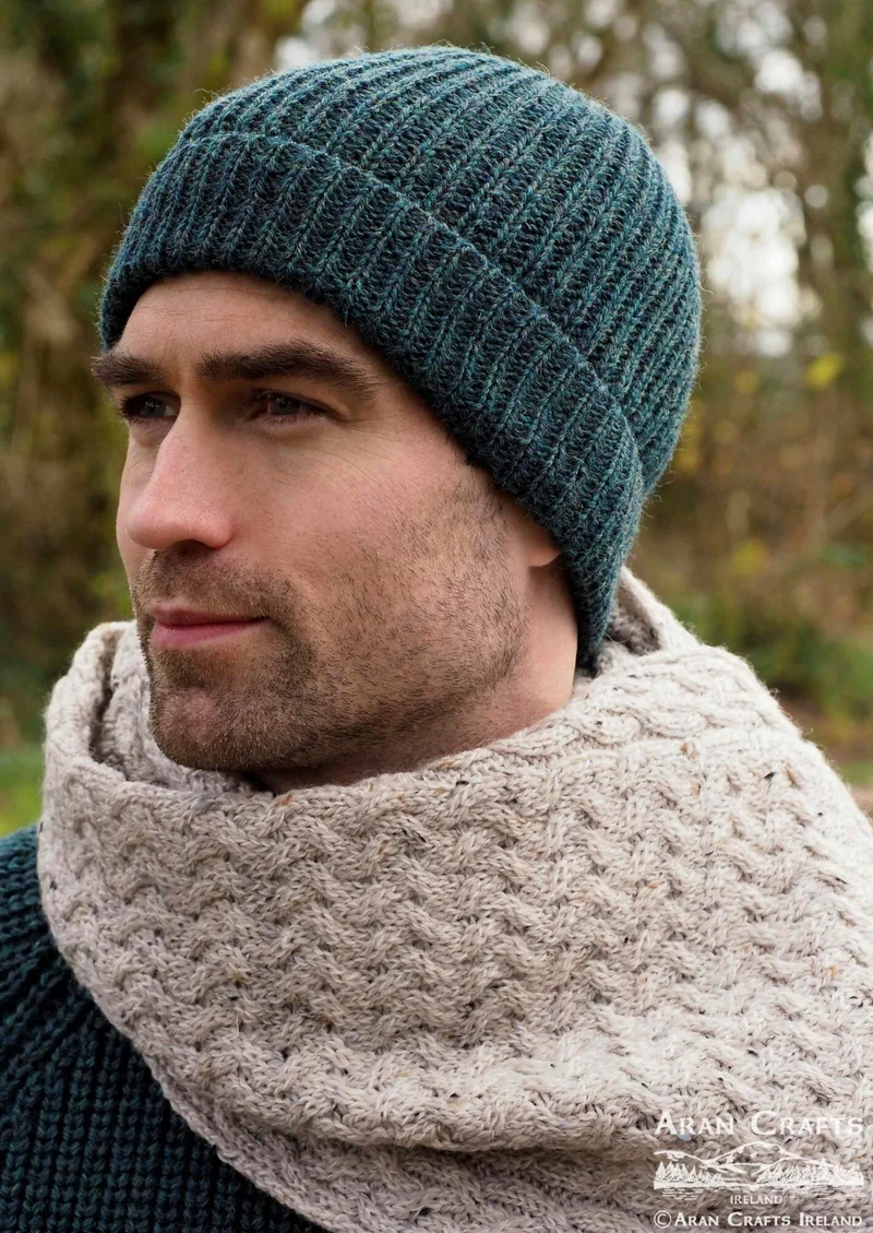 Ribbed Beanie Hat | Green