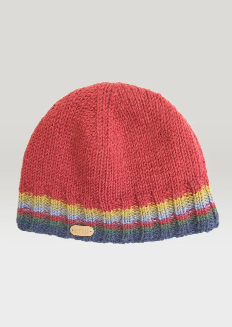 Erin Men's Rib Pullon Hat | Red