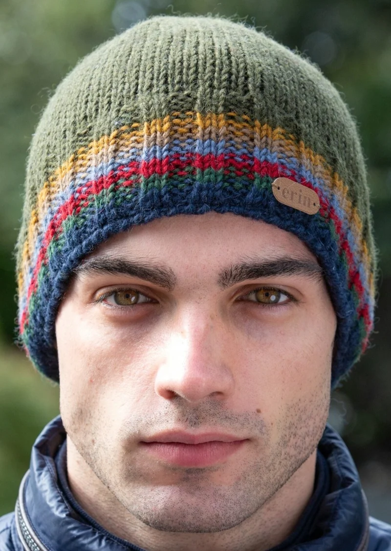 Erin Men's Rib Pullon Hat | Green
