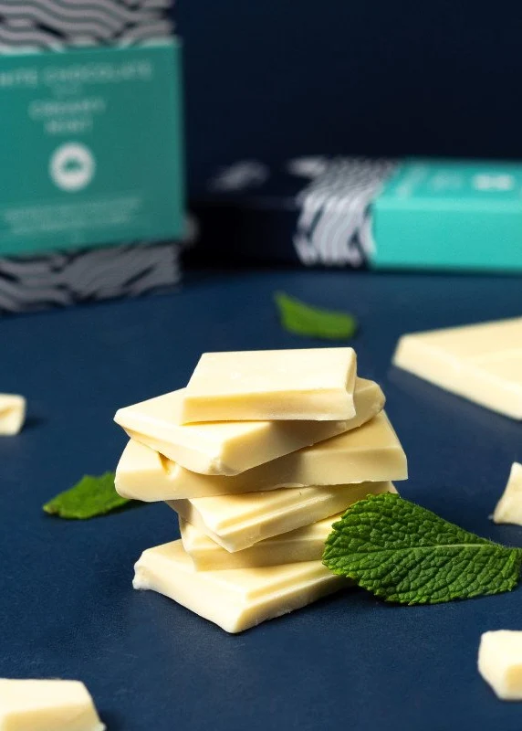 Creamy Mint & White Chocolate Bar | Skelligs Chocolate