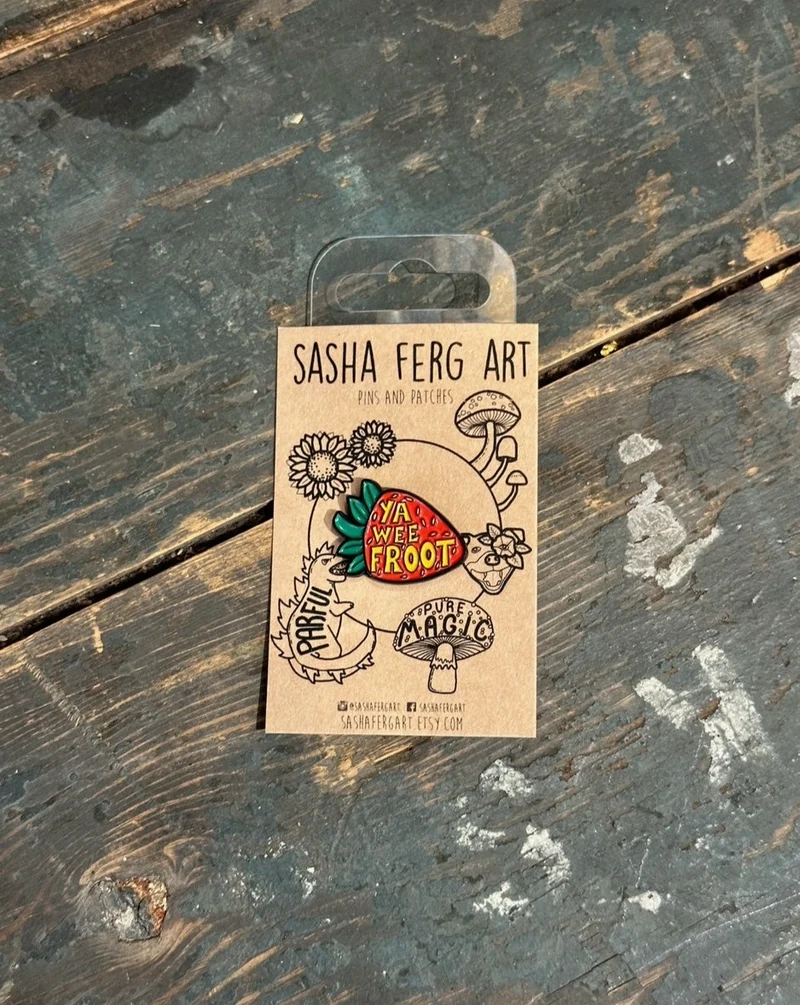 Ya Wee Froot Pin | Sasha Ferg Art