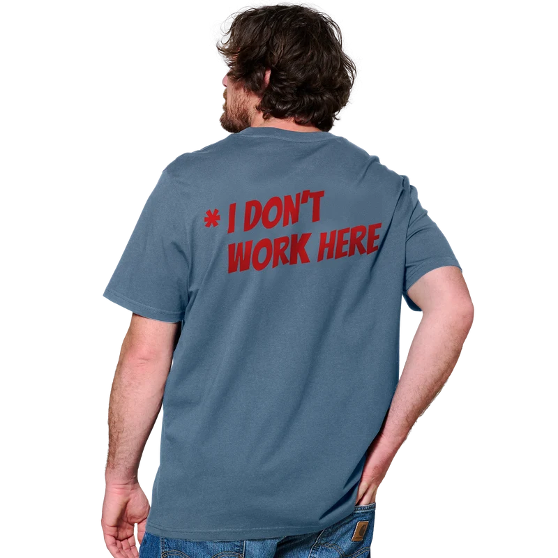 T-Shirt "Work here"