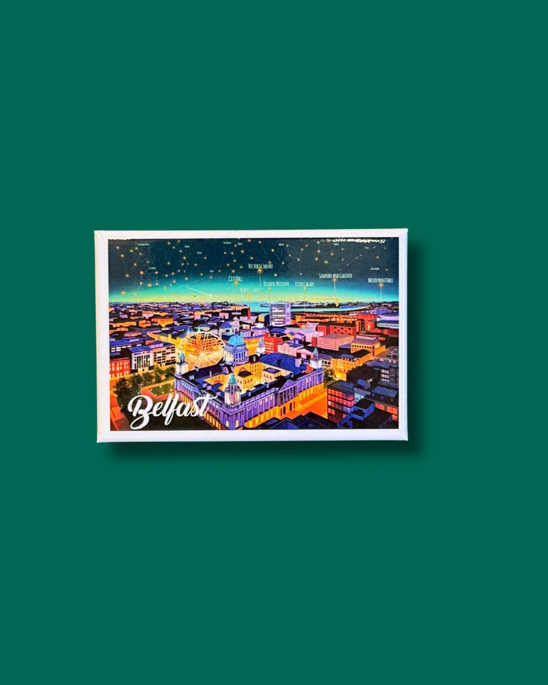 Belfast At Night Magnet | Derry Nice Things