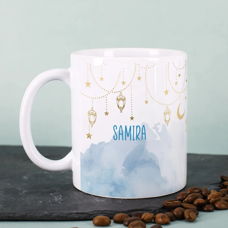Personalisierte Tasse – Ramadan Geschenk mit Laternen & Mondsichel