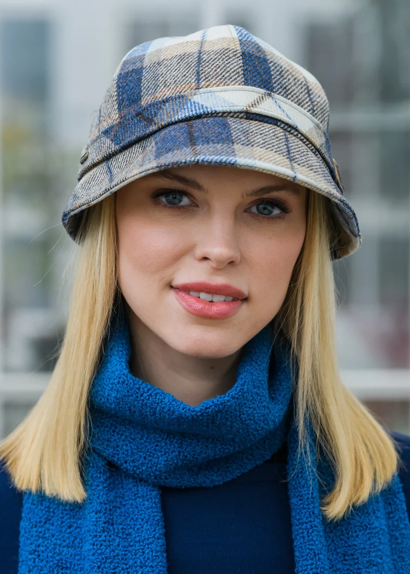 Murcos Flapper Hat | Blue Check