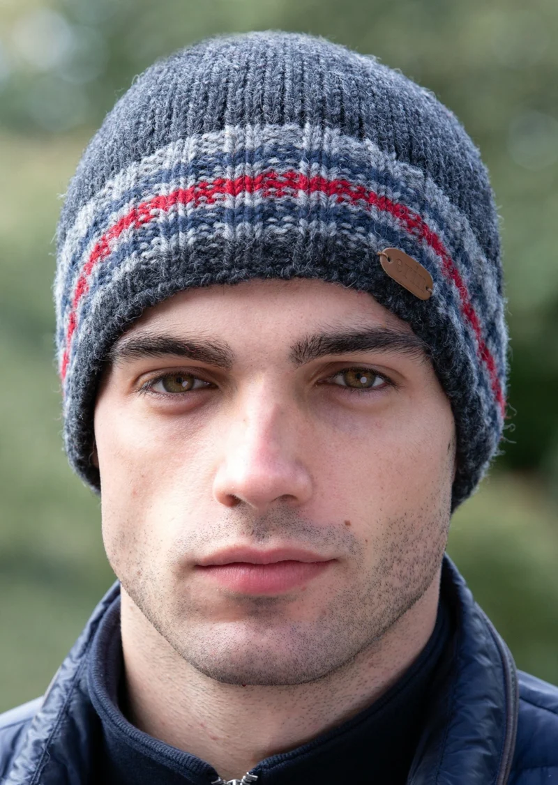 Erin Men's Rib Pullon Hat | Charcoal Grey