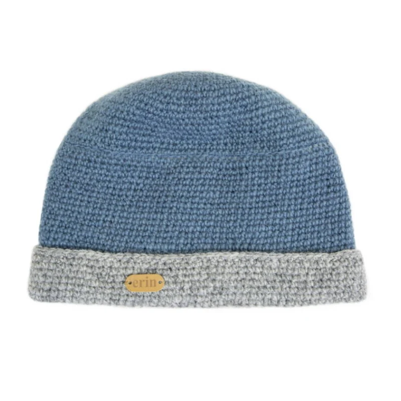 Erin Charcoal Rib Pullon Hat | Blue