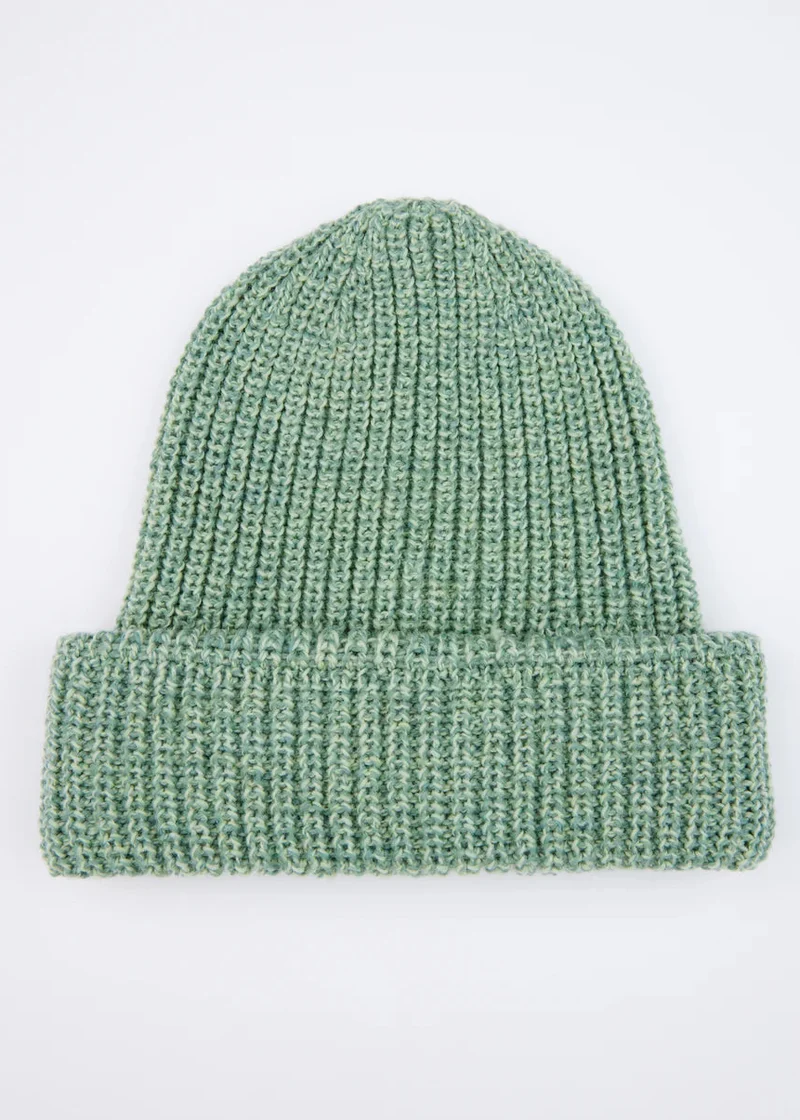 Zinnia Chunky Knit Merino Wool Hat | Sage Marl